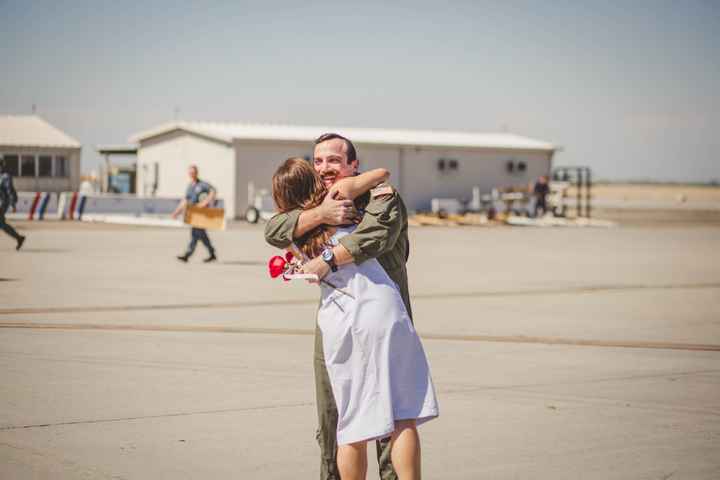 *Update with more pro pics* KWR: My FI is home! Military homecoming. Pic heavy