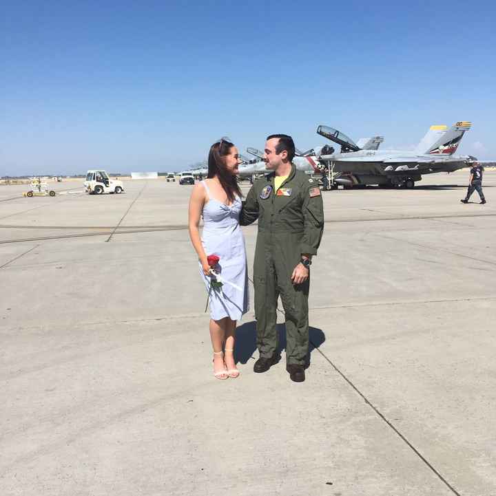 *Update with more pro pics* KWR: My FI is home! Military homecoming. Pic heavy