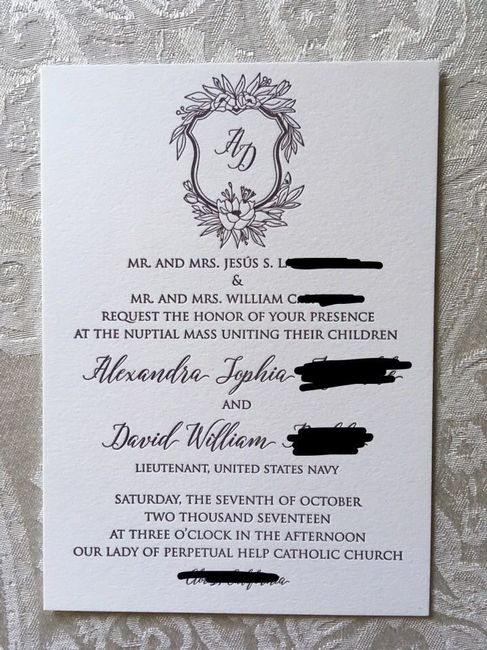 Finally time for invitations to go out!!