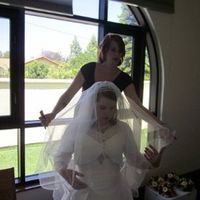 If you are wearing a cathedral veil are you changing later?