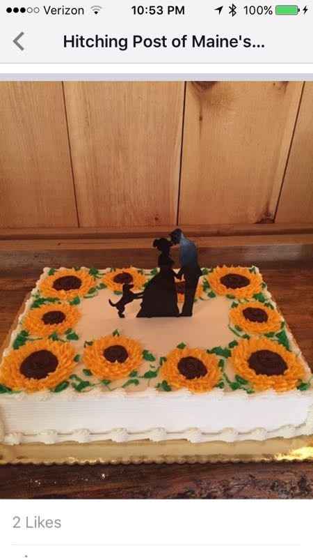 Cake topper with dog