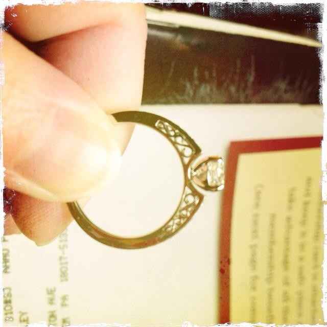 Wedding band to pair with engagement ring