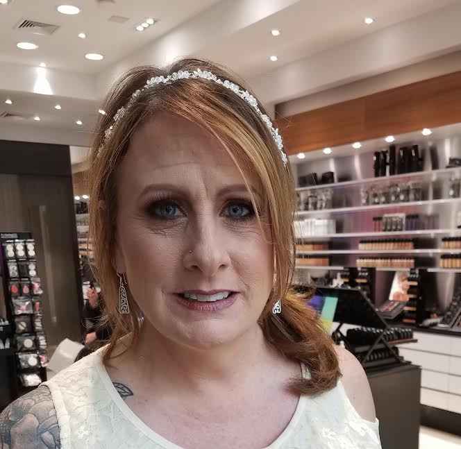 Unexpected makeup trial....paging Jo Rocka!! :)