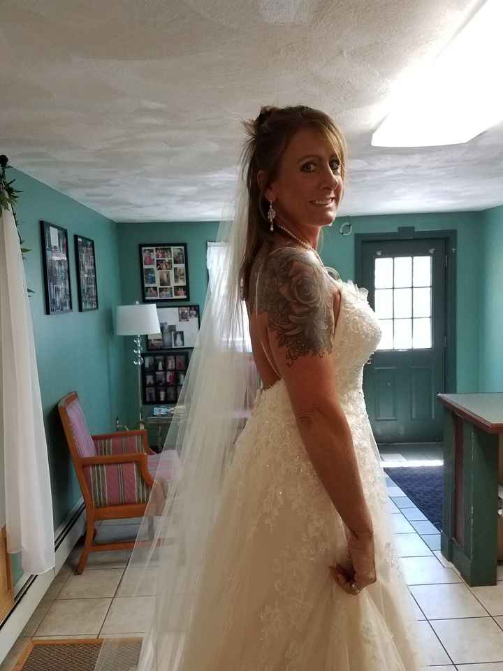 Final fitting.....ruffles added!!!