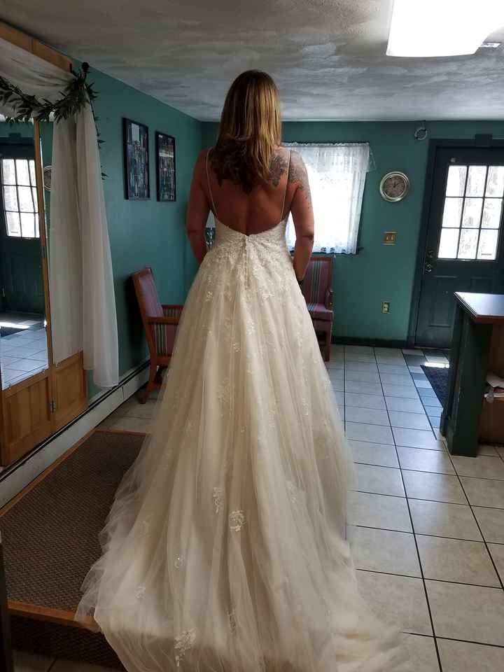 Final fitting.....ruffles added!!!