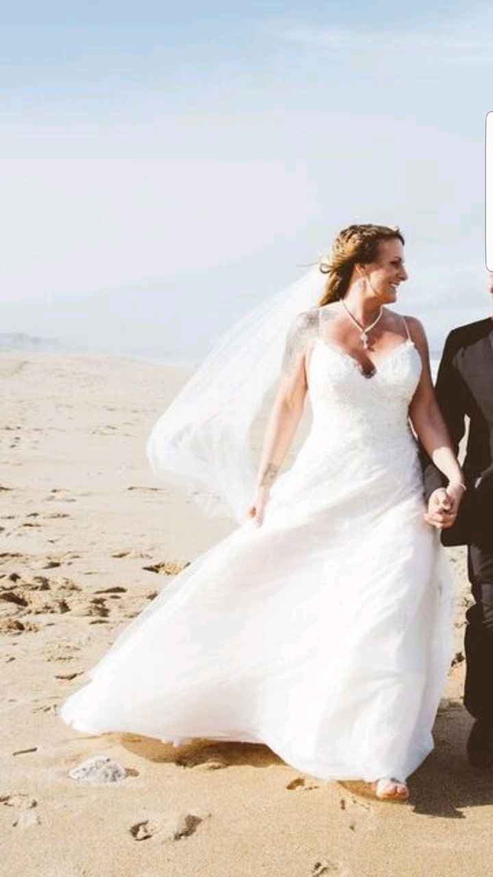 Size 16 wedding top dress street size