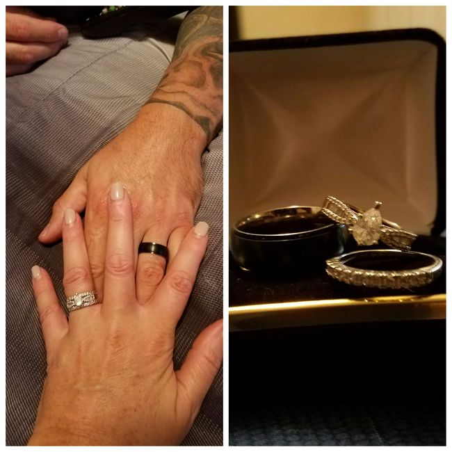 His ring arrived: I'll show mine if you show yours...