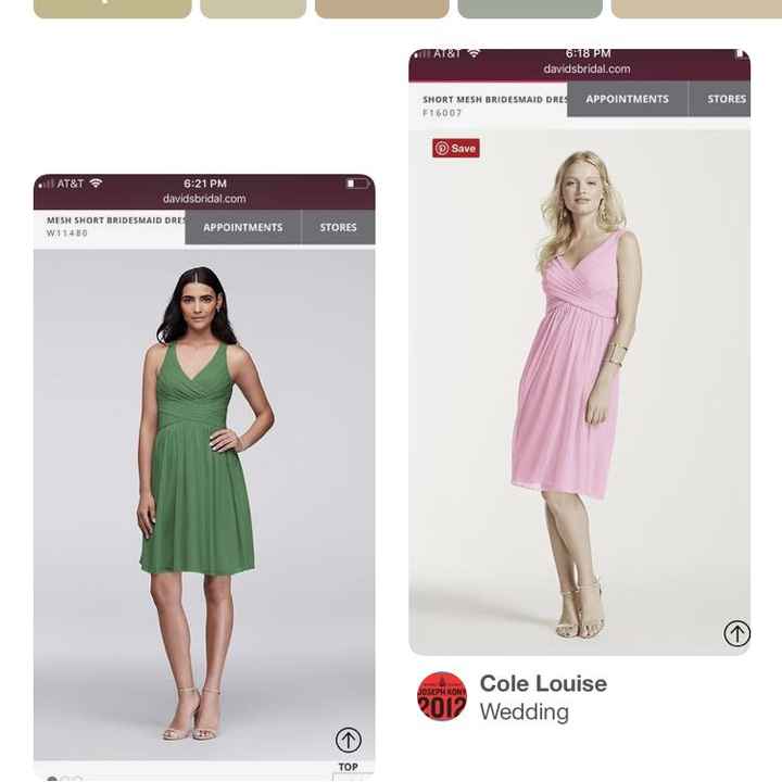 Are your bridesmaid dresses... - 1