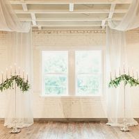 Candelabra with eucalyptus 