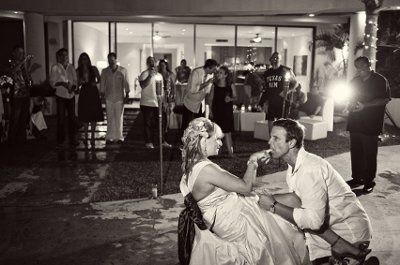 POST pics of your dress, your flowers, your man,  friend lighting cig of a tiki torch & your boobs!