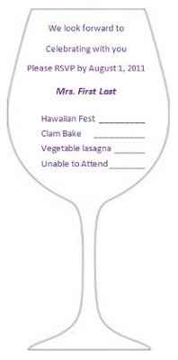 Response card wording - please help