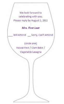 Response card wording - please help