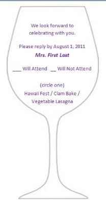 Response card wording - please help