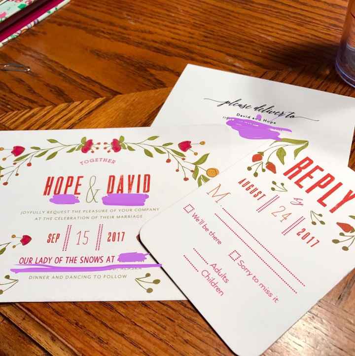 Let's see those Save the Dates and invites!