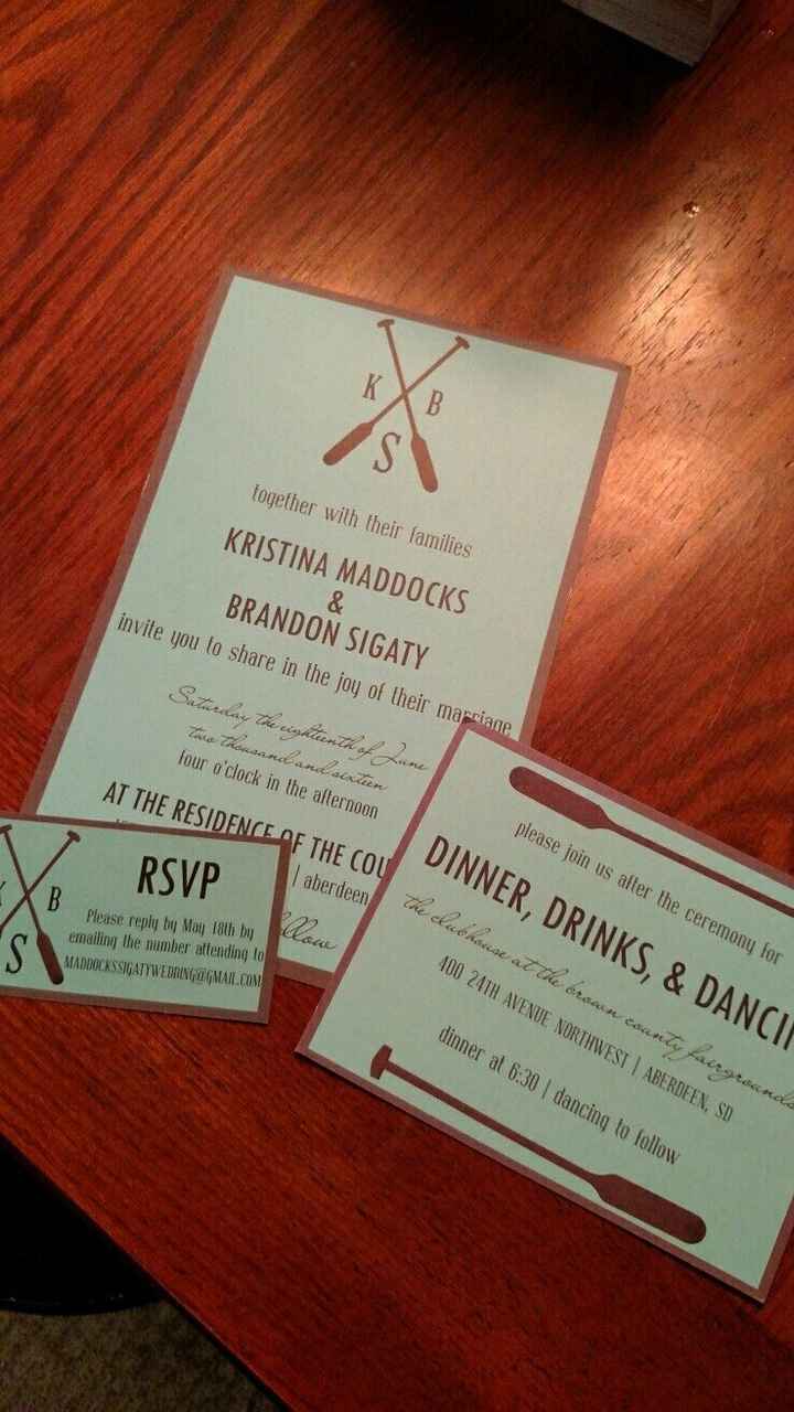 Invitations came!!