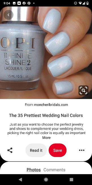 Blue Nails for Bride 4