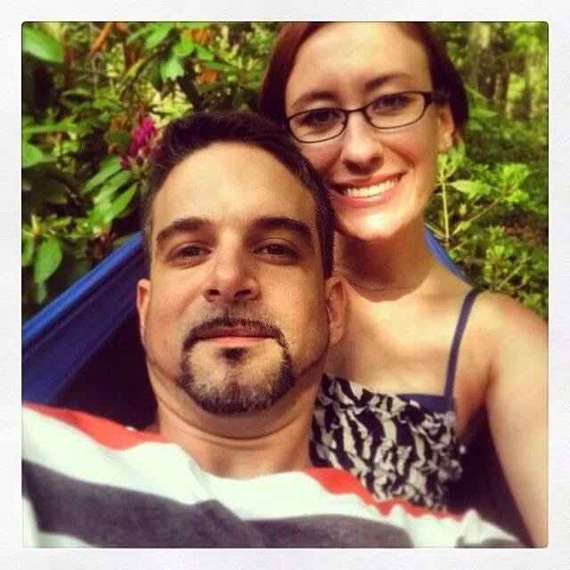 Not our first picture together, but the first picture after I came back after a year away around the