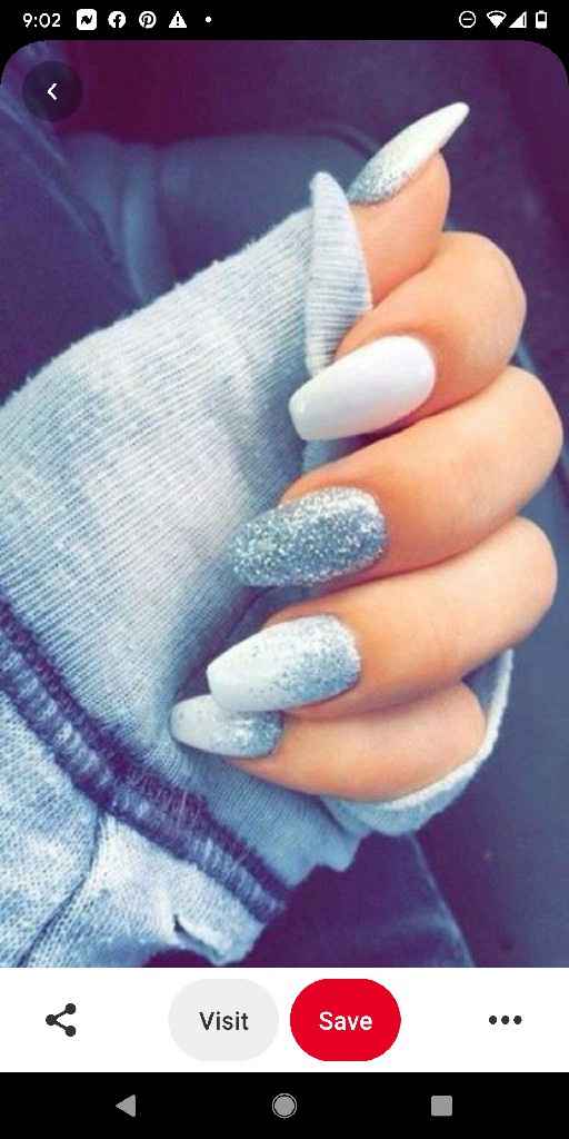 Blue Nails for Bride - 1