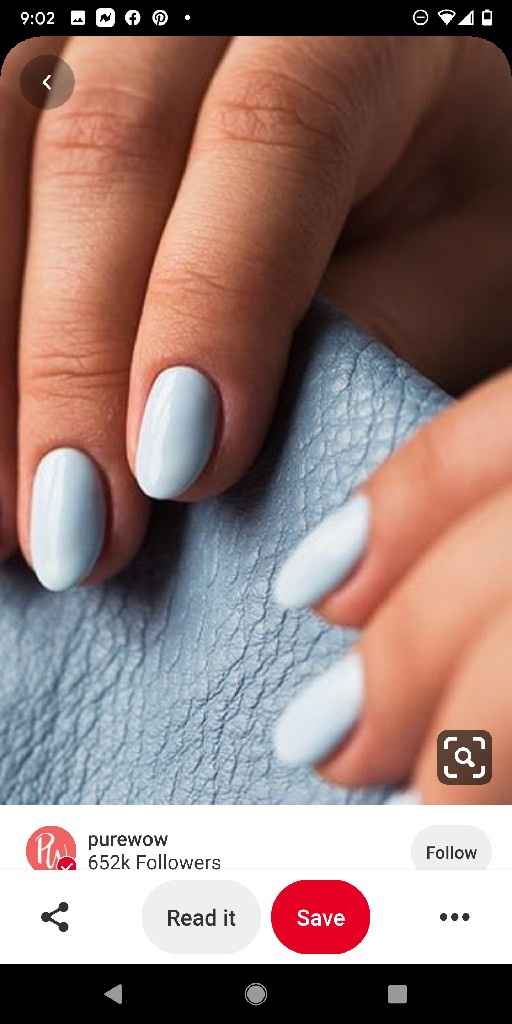 Blue Nails for Bride - 2