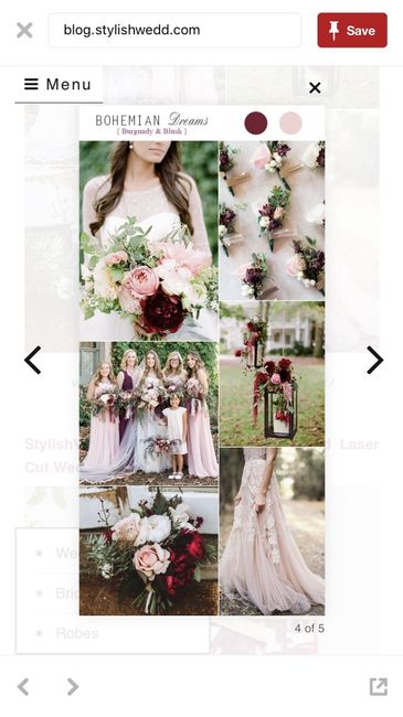 October wedding, blush dress?