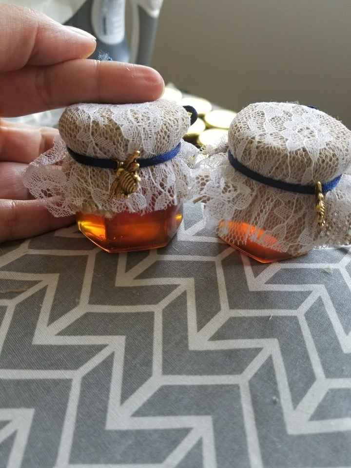 Favors- 1.5oz jars stickers - 1