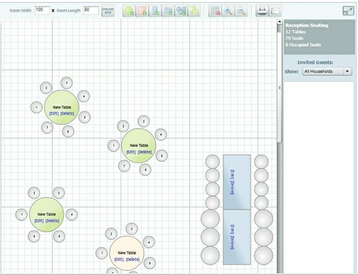 Wedding Wire seating chart planning tool 1