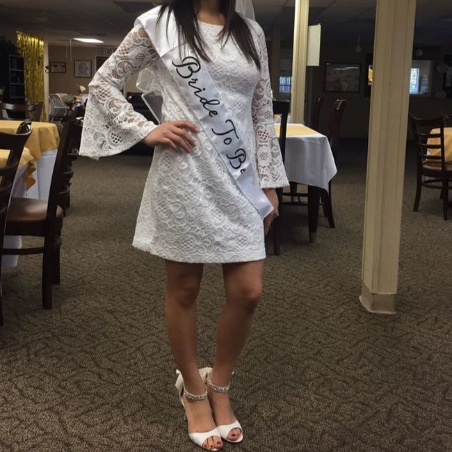 Said Yes to the Bridal Shower Dress