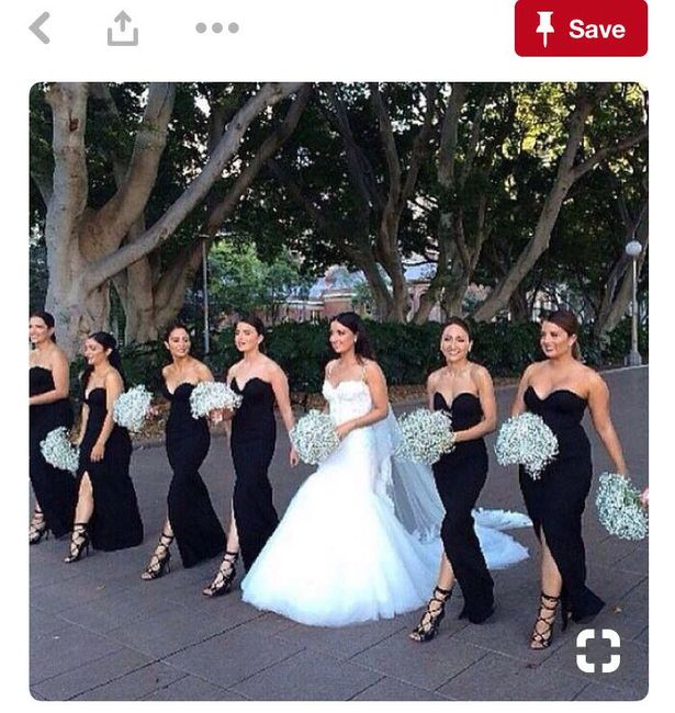  Is black to morbid for bridesmaids dress color? - 2