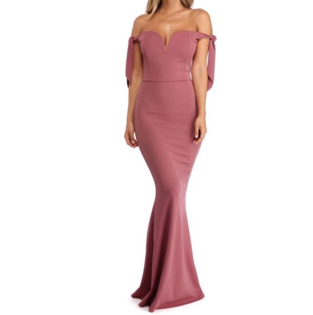 Dusty rose bridesmaid dress 1