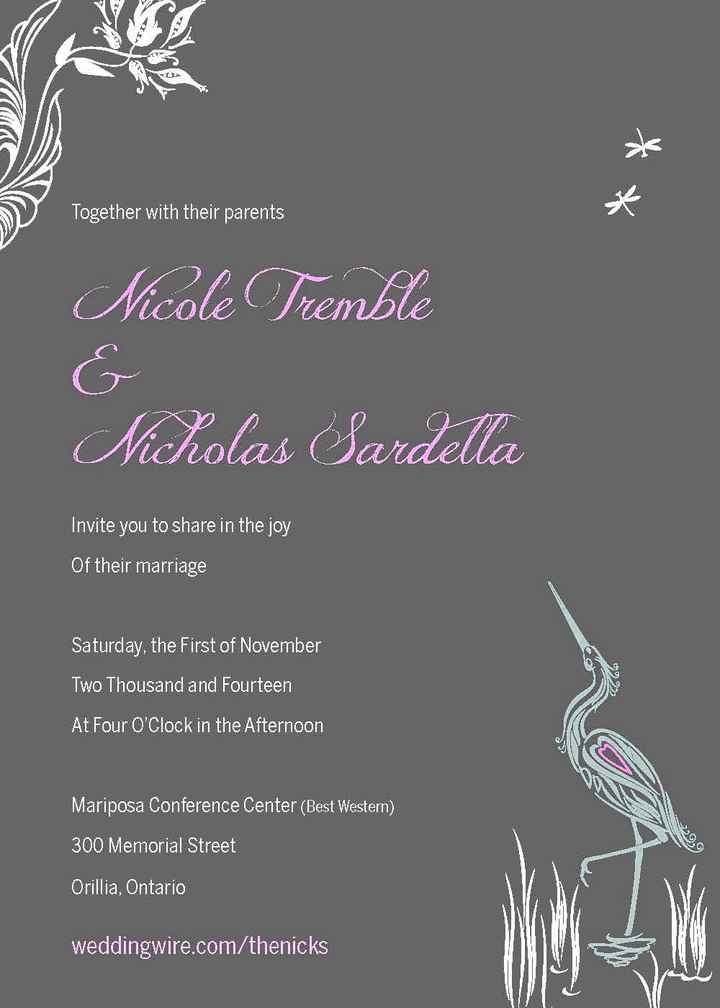 Quick Help - Please Proof my invite, RSVP and thank you card