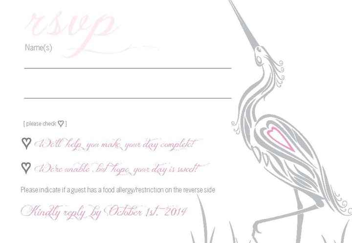 Quick Help - Please Proof my invite, RSVP and thank you card