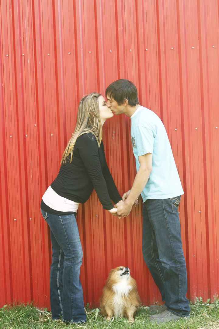 Engagement Pics with Dog!
