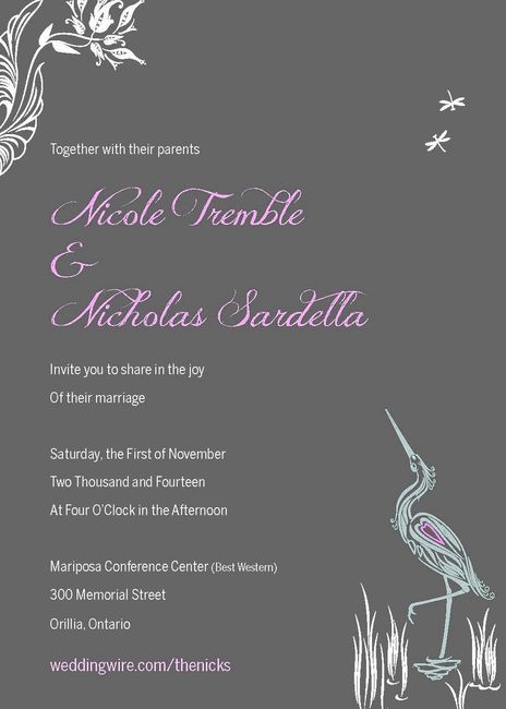 Quick Help - Please Proof my invite, RSVP and thank you card