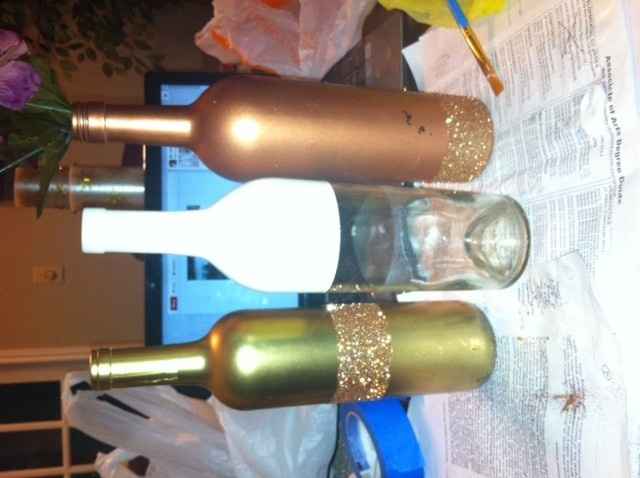 wine bottle centerpieces