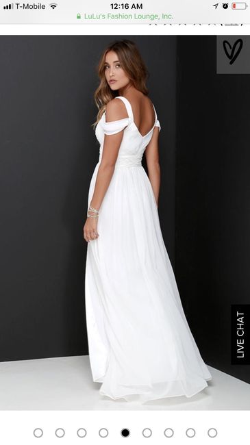 Wedding dress from Lulus 2