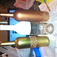 wine bottle centerpieces