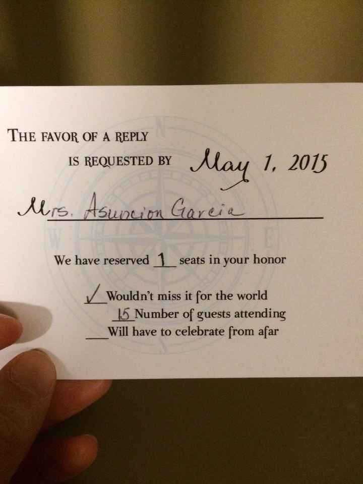 I win the RSVP Wars