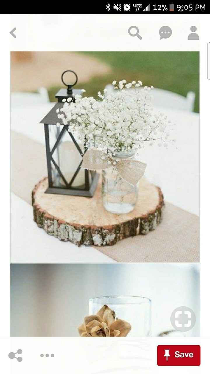 Thinner alternative to wood slices for underneath flower centerpiece?