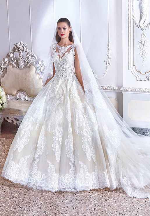 My wedding dress, i absolutely love it, adding sleeves!  Anyone else wearing a ball gown?? - 1