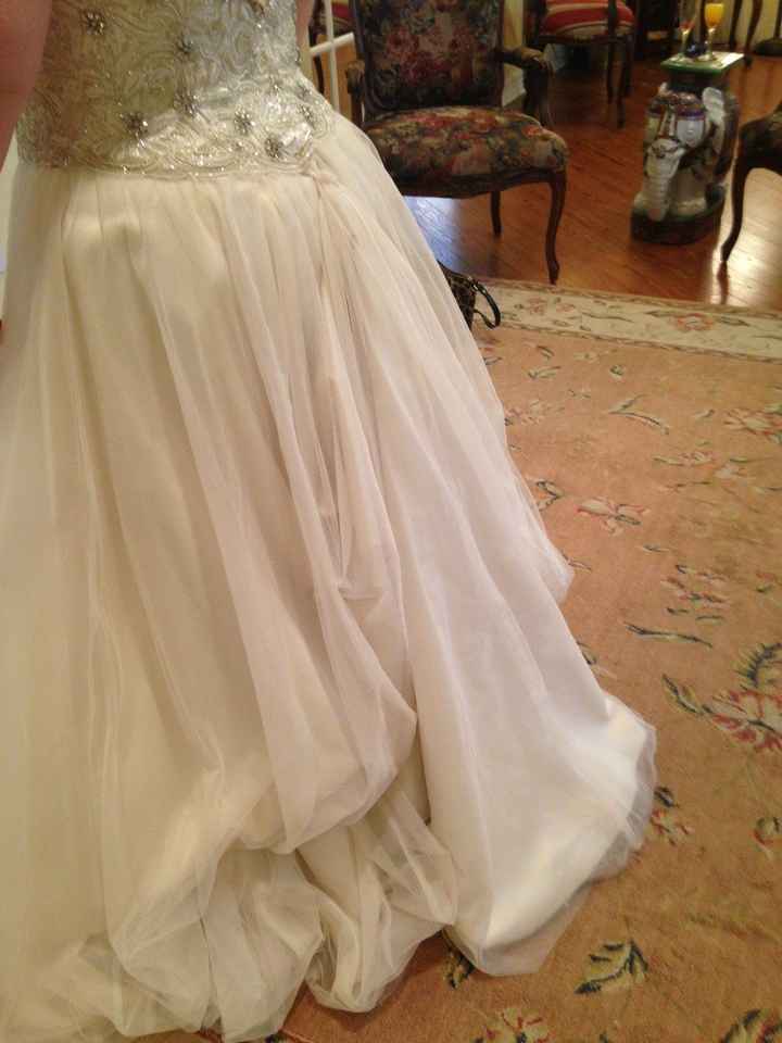 I said ADIOS to my dress...for alterations!!! (a few pics)