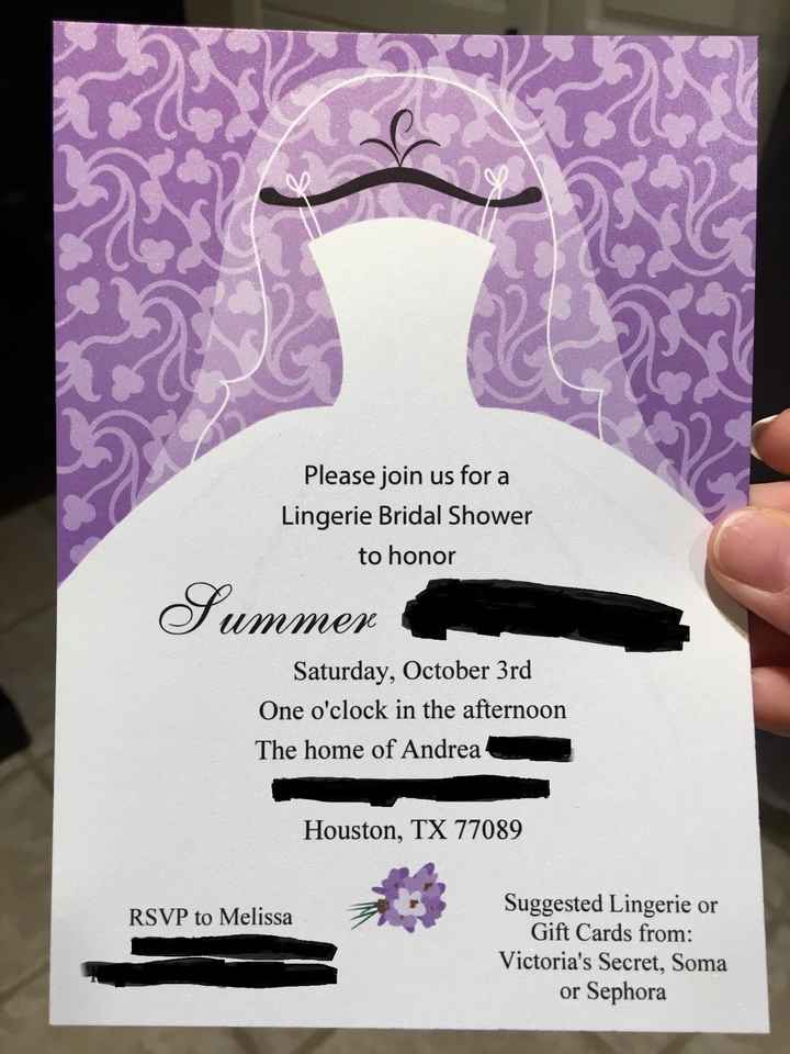 Show me your Shower Invites!
