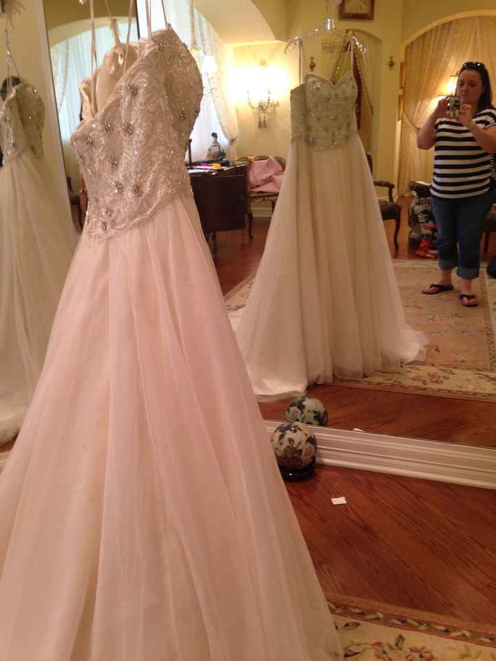 I said ADIOS to my dress...for alterations!!! (a few pics)