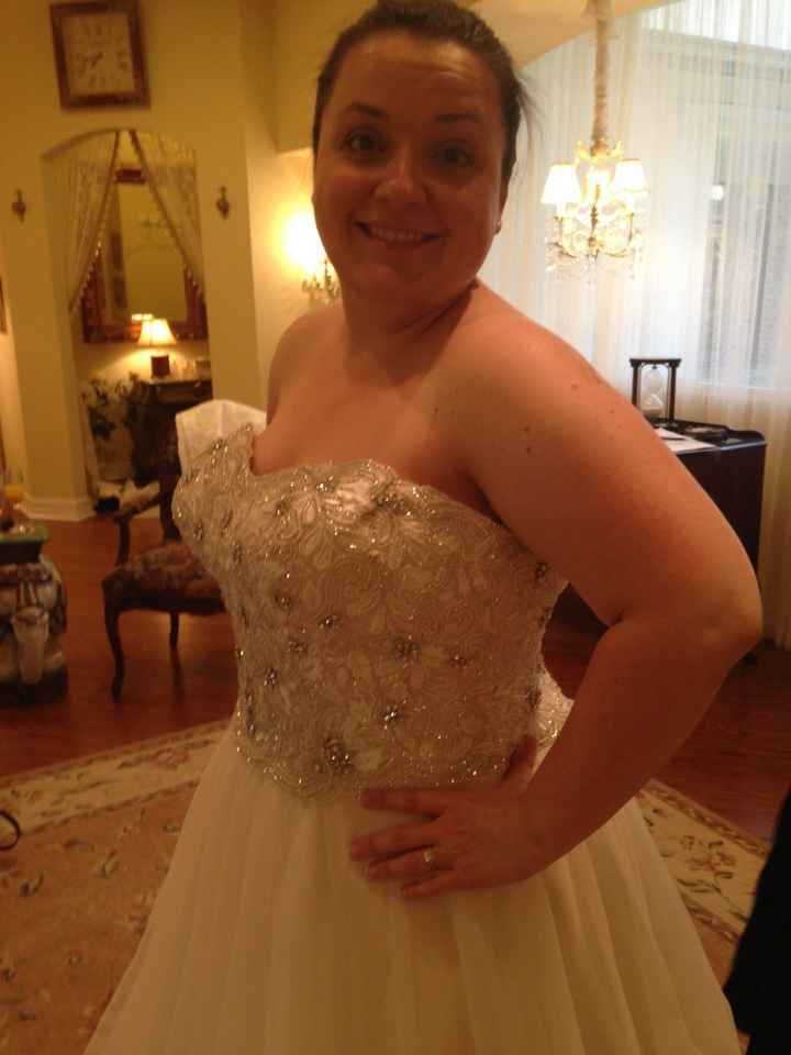 I said ADIOS to my dress...for alterations!!! (a few pics)