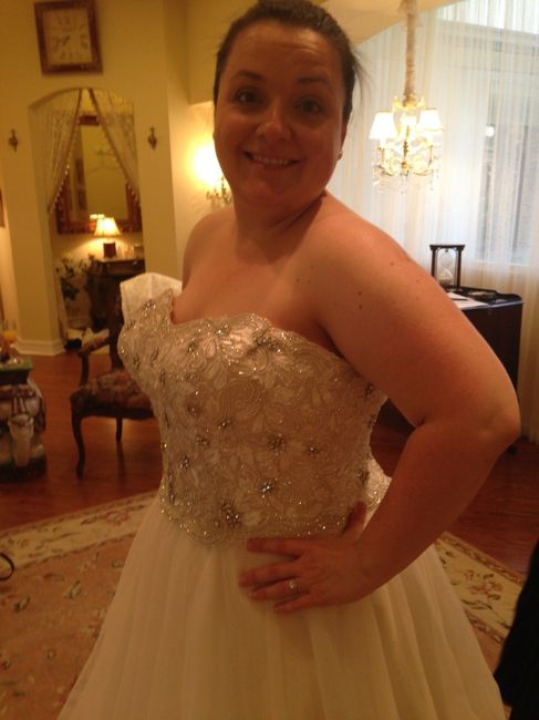 I said ADIOS to my dress...for alterations!!! (a few pics)