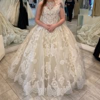 Short Brides with Ball Gown Gown Silhouette - 1