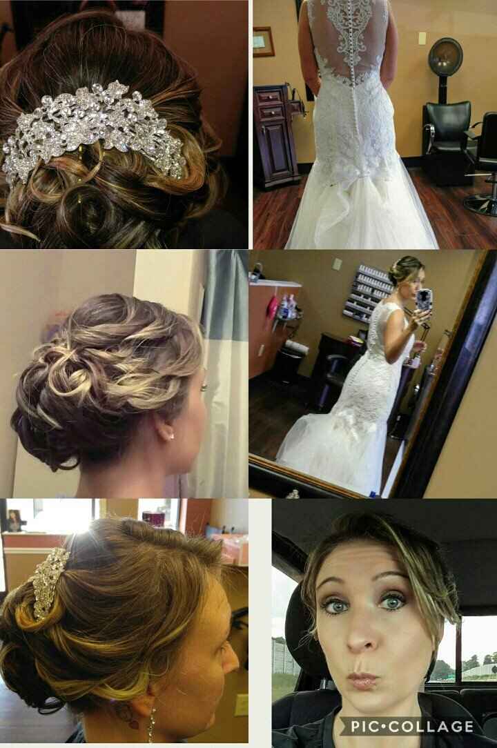 Hair, makeup and fitting