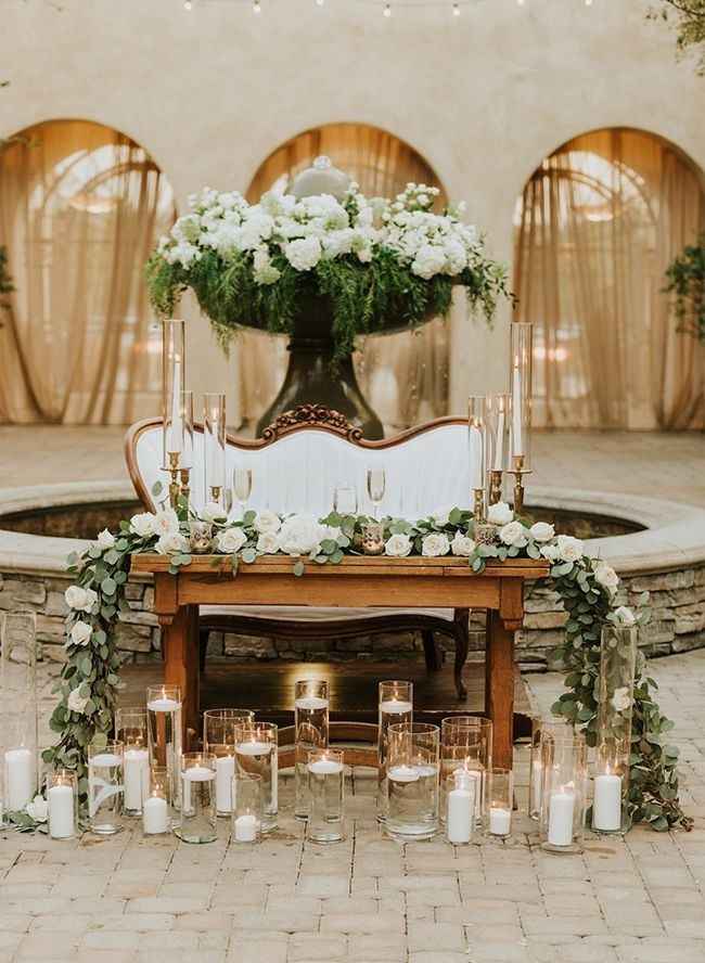 Sweetheart table decorations - 1