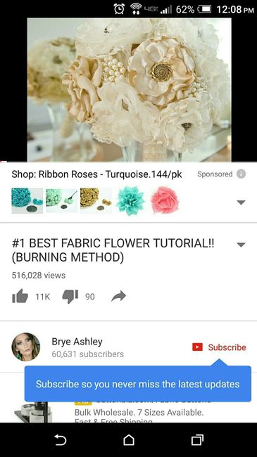 Fabric flowers