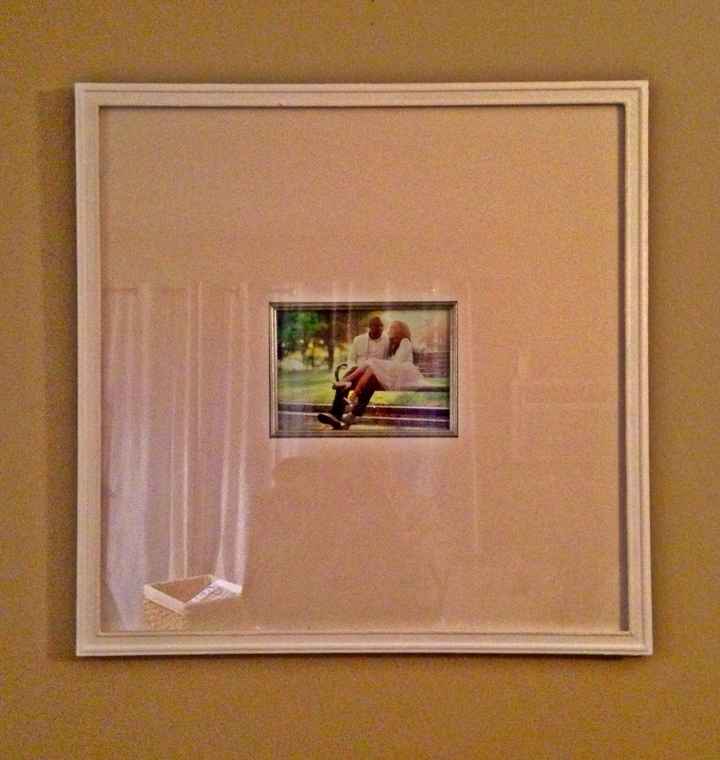 DIY picture frame guest book