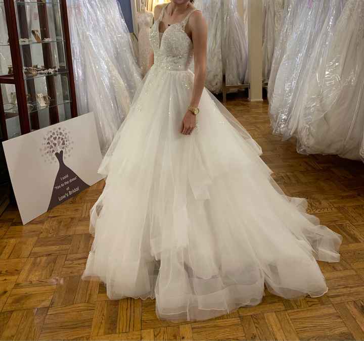 Short Brides with Ball Gown Gown Silhouette - 1